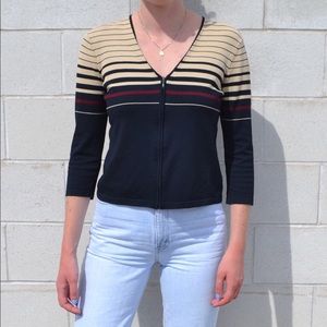 90’s Style Zip Up Cardigan
